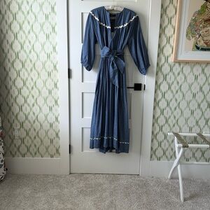Wiggy Kit Dree Dress Blue Cotton Gingham